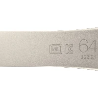 Samsung MUF-64BE, 64 GB, USB Type-A, 3.2 Gen 1 (3.1 Gen 1), 300 MB/s, Capless, Silver