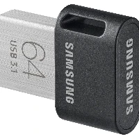 Samsung MUF-64AB, 64 GB, USB Type-A, 3.2 Gen 1 (3.1 Gen 1), 300 MB/s, Capless, Grey, Silver
