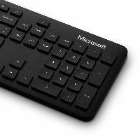 Microsoft Bluetooth Desktop, Full-size (100%), Bluetooth, Membrane, Black, Mouse included