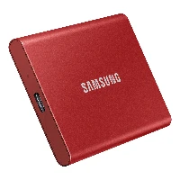 Samsung Portable SSD T7, 2000 GB, USB Type-C, 3.2 Gen 2 (3.1 Gen 2), 1050 MB/s, Password protection, Red