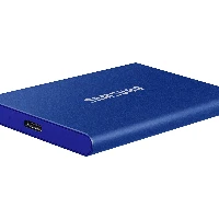 Samsung Portable SSD T7, 2000 GB, USB Type-C, 3.2 Gen 2 (3.1 Gen 2), 1050 MB/s, Password protection, Blue