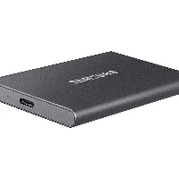 Samsung Portable SSD T7, 500 GB, USB Type-C, 3.2 Gen 2 (3.1 Gen 2), 1000 MB/s, Password protection, Grey