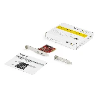 StarTech.com 2-port 10Gbps USB C PCIe Card - USB 3.1 Gen 2 Type-C PCI Express Host Controller Add-On Card - Expansion Card - USB 3.2 Gen 2x1 PCIe Adapter 15W/port - Windows, macOS, Linux, PCIe, USB 3.2 Gen 1 (3.1 Gen 1), Full-height / Low-profile, PCIe 3.0, Red, CE, FCC, REACH