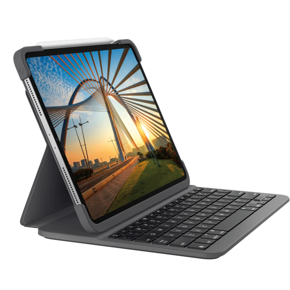 Logitech Slim Folio Pro for iPad Pro 11-inch (1st, 2nd & 3rd generation), QWERTZ, German, 1.7 cm, 1.6 mm, Apple, iPad Pro 11