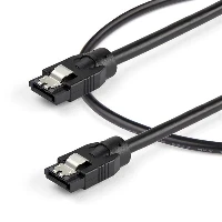 StarTech.com 0.6 m Round SATA Cable, 0.6 m, SATA III, SATA 7-pin, SATA 7-pin, Male/Male, Black