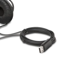 Kensington Classic USB-A Headset with Mic, Wired, Calls/Music, 163 g, Headset, Black