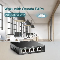 TP-Link 5-Port 10/100Mbps Desktop Switch with 4-Port PoE, Unmanaged, Fast Ethernet (10/100), Power over Ethernet (PoE)