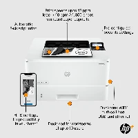HP LaserJet Pro 4002dwe Printer, Black and white, Printer for Small medium business, Print, Wireless + Instant Ink eligible Print from phone or tablet, Laser, 1200 x 1200 DPI, A4, 40 ppm, Duplex printing, White