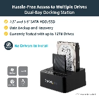 StarTech.com Dual Bay Hard Drive Duplicator, Standalone USB 3.0 (5 Gbps) / eSATA to 2.5/3.5