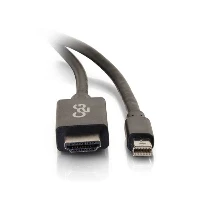 C2G 1m Mini DisplayPort to HDMI Adapter Cable - Mini DP Male to HDMI Female - Black, 1 m, Mini DisplayPort, HDMI, Male, Male, 1080p