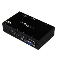 StarTech.com 2x1 HDMI + VGA to HDMI Converter Switch w/ Automatic and Priority Switching  1080p, HDMI/VGA, Black, 1920 x 1080 (HD 1080), 1920 x 1200 (WUXGA), 1080p, 1290 x 1200 pixels, 7.1 channels