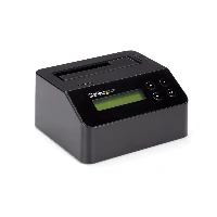 StarTech.com Single Bay Hard Drive Eraser, Standalone HDD/SSD Sanitizer, 4Kn, USB 3.0 to SATA III (6 Gbps), 9 Erase Modes, LCD Display, Secure Erase Hard Disk Sanitizer Dock, DB-9 Printer Port, TAA Compliant, 2.5,3.5