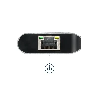 StarTech.com USB C Multiport Adapter, Portable USB-C Dock to 4K HDMI, 2-pt USB 3.0 Hub, SD/SDHC, GbE, 60W PD Pass-Through - USB Type-C/Thunderbolt 3 - REPLACED BY DKT30CHSDPD1, Wired, USB 3.2 Gen 1 (3.1 Gen 1) Type-C, 10,100,1000 Mbit/s, IEEE 802.3, IEEE 802.3ab, IEEE 802.3u, Black, Grey, MMC, SD