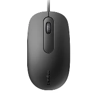 RAPOO N200 BLACK WIRED MOUSE