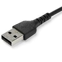 StarTech.com 2m USB A to USB C Charging Cable - Durable Fast Charge & Sync USB 2.0 to USB Type C Data Cord - Rugged TPE Jacket Aramid Fiber M/M 3A Black - Samsung S10, iPad Pro, Pixel, 2 m, USB A, USB C, USB 2.0, 480 Mbit/s, Black