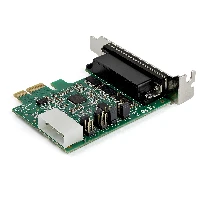 StarTech.com 4-port PCI Express RS232 Serial Adapter Card - PCIe RS232 Serial Host Controller Card - PCIe to Serial DB9 - 16950 UART - Low Profile Expansion Card - Windows/Linux, PCIe, Serial, PCIe 1.1, Green, 214358 h, CE, FCC