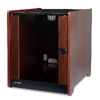 StarTech.com 12U Rack Enclosure Server Cabinet - 21 in. Deep - Wood Finish - Flat Pack, Freestanding rack, 12U, 136.1 kg, Key lock, Rack rails, Castor wheels