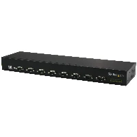 StarTech.com 8-Port USB-to-Serial Adapter Hub, USB 2.0, Serial, Black, Aluminium, 36 W, 100 - 240 V
