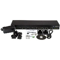 StarTech.com 8-Port USB-to-Serial Adapter Hub, USB 2.0, Serial, Black, Aluminium, 36 W, 100 - 240 V