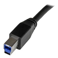 StarTech.com Active USB 3.0 USB-A to USB-B Cable - M/M - 10m (30ft), 10 m, USB A, USB B, USB 3.2 Gen 1 (3.1 Gen 1), Male/Male, Black
