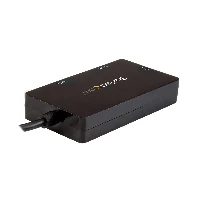 StarTech.com USB-C Multiport Video Adapter - 3-in-1 - 4K 30Hz - Black, USB Type-C, DVI output, HDMI output, VGA (D-Sub) output, 3840 x 2160 pixels