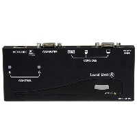 StarTech.com Long Range USB VGA KVM Console Extender over Cat5 UTP - 1000 ft, Transmitter & receiver, Wired, 300 m, 1920 x 1200 pixels, Hotkeys, Push-buttons, Black