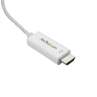 StarTech.com 10ft (3m) USB C to HDMI Cable - 4K 60Hz USB Type C to HDMI 2.0 Video Adapter Cable - Thunderbolt 3 Compatible - Laptop to HDMI Monitor/Display - DP 1.2 Alt Mode HBR2 - White, 3 m, USB Type-C, HDMI Type A (Standard), Male, Male, Straight