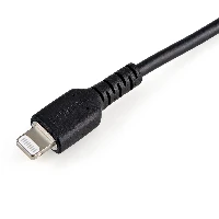 StarTech.com 6 inch (15cm) Durable Black USB-A to Lightning Cable - Heavy Duty Rugged Aramid Fiber USB Type A to Lightning Charger/Sync Power Cord - Apple MFi Certified iPad/iPhone 12, Black, USB A, Lightning, 0.15 m, Male, Male