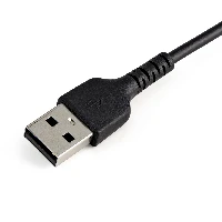 StarTech.com 6 inch (15cm) Durable Black USB-A to Lightning Cable - Heavy Duty Rugged Aramid Fiber USB Type A to Lightning Charger/Sync Power Cord - Apple MFi Certified iPad/iPhone 12, Black, USB A, Lightning, 0.15 m, Male, Male