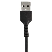 StarTech.com 6 inch (15cm) Durable Black USB-A to Lightning Cable - Heavy Duty Rugged Aramid Fiber USB Type A to Lightning Charger/Sync Power Cord - Apple MFi Certified iPad/iPhone 12, Black, USB A, Lightning, 0.15 m, Male, Male