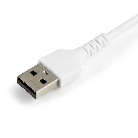 StarTech.com 6 inch (15cm) Durable White USB-A to Lightning Cable - Heavy Duty Rugged Aramid Fiber USB Type A to Lightning Charger/Sync Power Cord - Apple MFi Certified iPad/iPhone 12, White, USB A, Lightning, 0.15 m, Male, Male