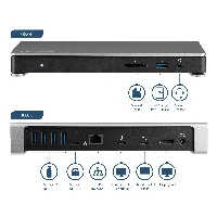 StarTech.com Thunderbolt 3 Dock - Dual Monitor 4K 60Hz TB3 Laptop Docking Station with DisplayPort - 85W Power Delivery Charging - 6-Port USB 3.0 Hub, SD 4.0, GbE, Audio - Windows & Mac, Wired, USB 3.2 Gen 1 (3.1 Gen 1) Type-C, 85 W, 3.5 mm, 10,100,1000 Mbit/s, Black