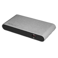 StarTech.com External Thunderbolt 3 to USB Controller - 3 Dedicated USB Host Chips - 1 Each for 5Gbps USB-A Ports, 1 Shared Between 10Gbps USB-C & USB-A Ports - TB3 Daisy Chain - Self Power, Wired, Thunderbolt 3, Black, Silver, 20 Gbit/s, Aluminium, Any brand