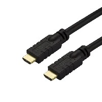 StarTech.com 30ft (10m) HDMI 2.0 Cable - 4K 60Hz Active HDMI Cable - CL2 Rated for In Wall Installation - Long Durable High Speed UHD HDMI Cable - HDR, 18Gbps - Male to Male Cord - Black, 10 m, HDMI Type A (Standard), HDMI Type A (Standard), 3D, Black