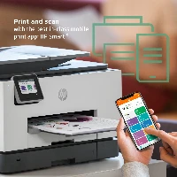 HP OfficeJet Pro 9022e All-in-One Printer, Print, copy, scan, fax, + Instant Ink eligible Automatic document feeder Two-sided printing, Inkjet, Colour printing, 4800 x 1200 DPI, Colour copying, A4, White