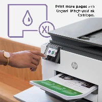 HP OfficeJet Pro 9022e All-in-One Printer, Print, copy, scan, fax, + Instant Ink eligible Automatic document feeder Two-sided printing, Inkjet, Colour printing, 4800 x 1200 DPI, Colour copying, A4, White