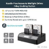 StarTech.com 4 Bay USB 3.0 eSATA to SATA Standalone 13 HDD Hard Drive Duplicator Dock, 2.5,3.5