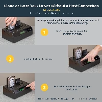 StarTech.com 4 Bay USB 3.0 eSATA to SATA Standalone 13 HDD Hard Drive Duplicator Dock, 2.5,3.5