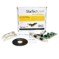 StarTech.com 2 Port PCI RS422/485 Serial Adapter Card with 161050 UART, PCI/PCI-X, Serial, RS-422, RS-485, CE, FCC, SystemBase -SB16C1052PCI, 128 Kbit/s