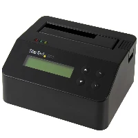StarTech.com Single Bay Hard Drive Eraser, Standalone HDD/SSD Sanitizer, USB 3.0 to SATA II (3 Gbps), 9 Erase Modes, LCD Display, Secure Erase Hard Disk Sanitizer Dock, DB-9 Printer Port, TAA Compliant, Serial ATA, Serial ATA II, IDE, M.2, 2.5,3.5