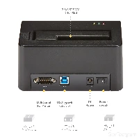 StarTech.com Single Bay Hard Drive Eraser, Standalone HDD/SSD Sanitizer, USB 3.0 to SATA II (3 Gbps), 9 Erase Modes, LCD Display, Secure Erase Hard Disk Sanitizer Dock, DB-9 Printer Port, TAA Compliant, Serial ATA, Serial ATA II, IDE, M.2, 2.5,3.5