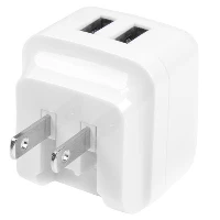StarTech.com Dual-port USB wall charger - international travel - 17W/3.4A - white, Indoor, AC, 5 V, White