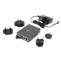 StarTech.com Multimode (MM) SC Fiber Media Converter for 10/100/1000 Network - 550m Range - Gigabit Ethernet - 850nm - Full Duplex, 1000 Mbit/s, 100Base-TX, 1000Base-T, 1000Base-SX, IEEE 802.1Q, IEEE 802.3, IEEE 802.3ab, IEEE 802.3u, IEEE 802.3x, IEEE 802.3z, Fast Ethernet, Gigabit Ethernet, 10,100,1000 Mbit/s