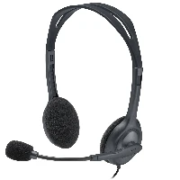 Logitech H111, Wired, Office/Call center, 20 - 20000 Hz, 74 g, Headset, Grey