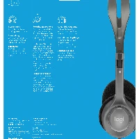 Logitech H111, Wired, Office/Call center, 20 - 20000 Hz, 74 g, Headset, Grey