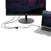 StarTech.com Thunderbolt 3 to Dual DisplayPort Adapter 4K 60Hz - Thunderbolt 3 Certified - Dual Monitor DisplayPort 1.2 Video Converter - Mac & Windows Compatible - Dual 4K DisplayPort, 0.3 m, Thunderbolt 3, 2 x DisplayPort, Male, Female, Straight
