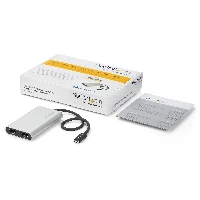 StarTech.com Thunderbolt 3 to Dual DisplayPort Adapter 4K 60Hz - Thunderbolt 3 Certified - Dual Monitor DisplayPort 1.2 Video Converter - Mac & Windows Compatible - Dual 4K DisplayPort, 0.3 m, Thunderbolt 3, 2 x DisplayPort, Male, Female, Straight