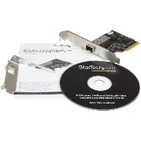StarTech.com PCI Express 10 Gigabit Ethernet Fiber Network Card w/ Open SFP+ - PCIe x4 10Gb NIC SFP+ Adapter, Internal, Wired, PCI Express, Ethernet / Fiber, 20000 Mbit/s, Black