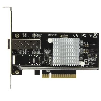 StarTech.com 1-Port 10G SFP+ Fiber Optic Network Card - PCIe - Intel Chip - MM, Internal, Wired, PCI Express, Fiber, 20000 Mbit/s, Black