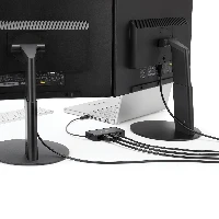 StarTech.com USB 3.0 Mini Dock - Dual Monitor USB-A Docking Station with DisplayPort 4K 60Hz Video & Gigabit Ethernet - 1ft (30cm) cable - Portable USB 3.1 Gen 1 Type-A Laptop Adapter, Wired, USB 3.2 Gen 1 (3.1 Gen 1) Type-A, 10,100,1000 Mbit/s, IEEE 802.3, IEEE 802.3ab, IEEE 802.3u, Black, 5 Gbit/s
